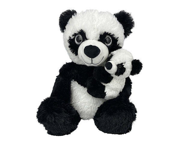 PLUSH PARENT BABY PANDA 35CM
