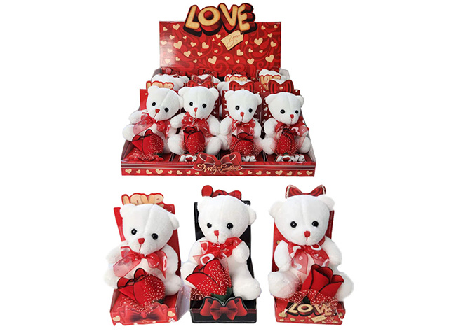 VALENTINE BEAR GIFT BOXED UN12