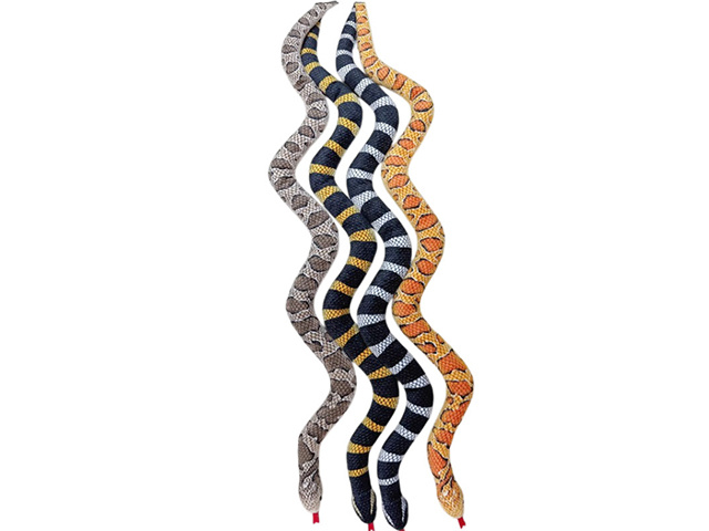 PLUSH SNAKE 100CM 4ASST