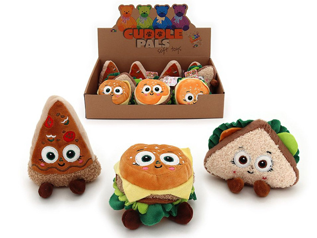 CUTE DINNER FRIENDS 3ASST 10-13CM UN12