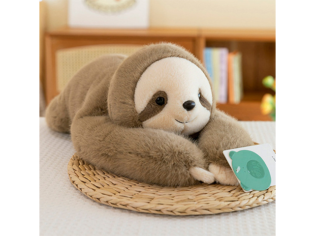 PLUSH TOY LYING SLOTH 30CM