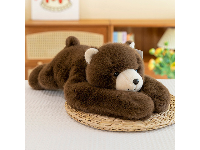 PLUSH TOY LYING BEAR 30CM