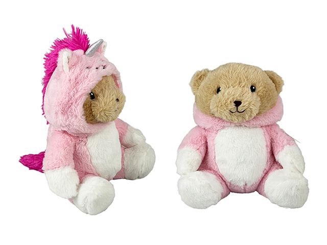 PLUSH BEAR IN DISGUISE 25CM UNICORN