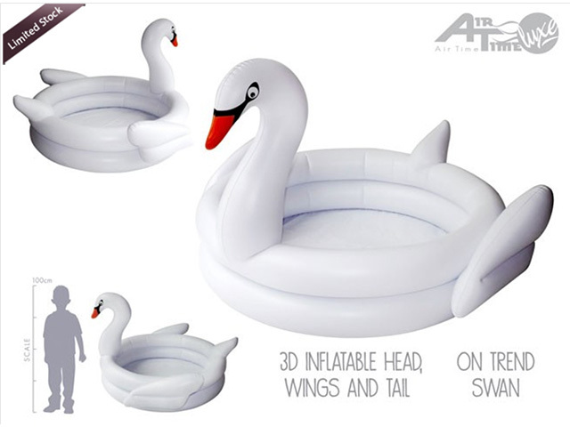 3D SWAN POOL 120X30CM