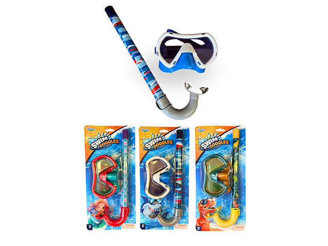 JUNIOR SWIM GOGGLES AND SNORKEL SET
