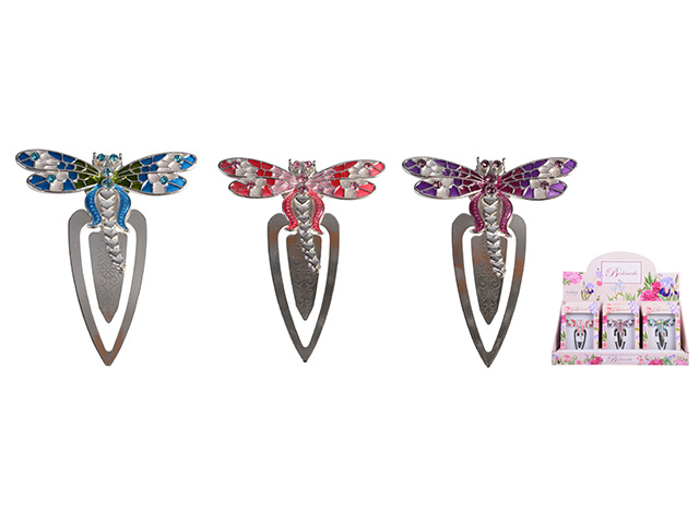 JEWELLED BOOKMARKS D/FLY 3ASST UN18