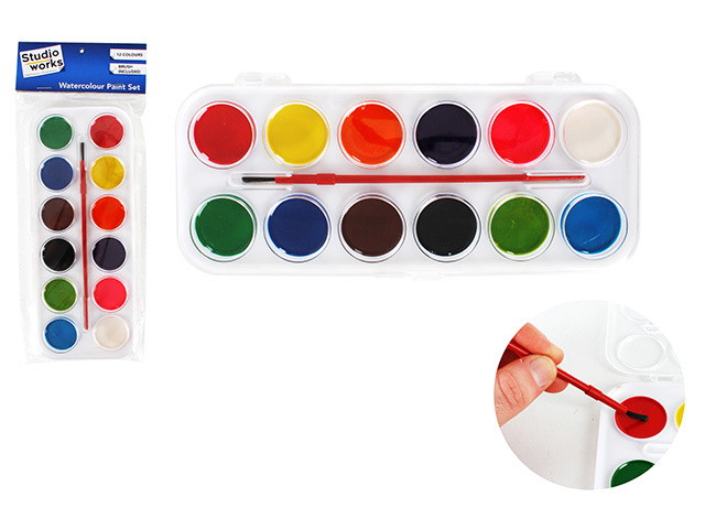 WATERCOLOUR PAINT SET 12PC