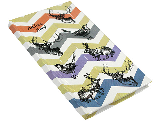 SLIM ADDRESS BOOK ANIMALS