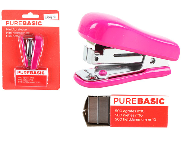 STAPLER MINI WITH 500 STAPLES