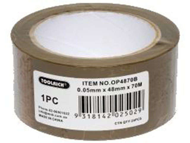 BROWN PACKAGING TAPE 48MMX70CM