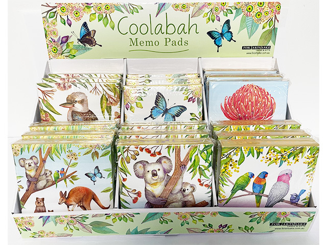 MEMO PAD &amp; PEN COOLABAH ASST UN18