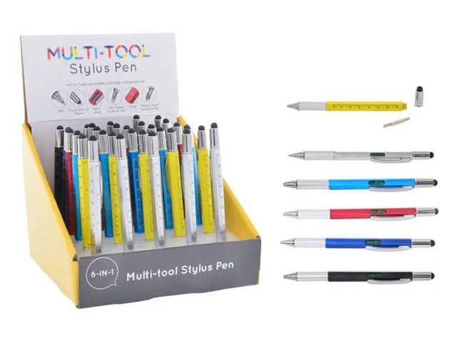 MULTI TOOL STYLUS PEN 6ASST UN30