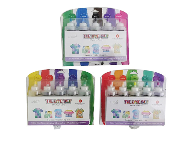 CRAFT DIY TIE DYE SET 3ASST SOLD QTY6