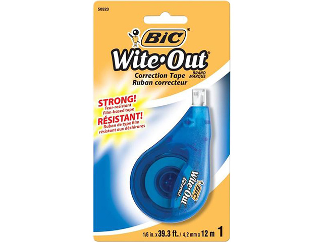 BIC WITE OUT CORRECTION TAPE SOLD QTY6