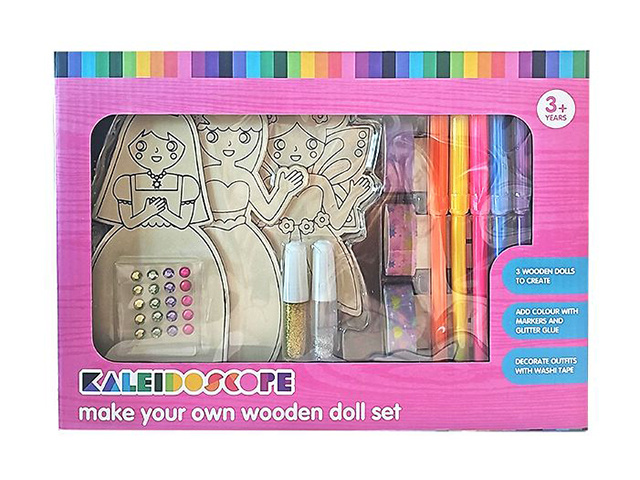 MAKE YOUR OWN WOODEN DOLL SET