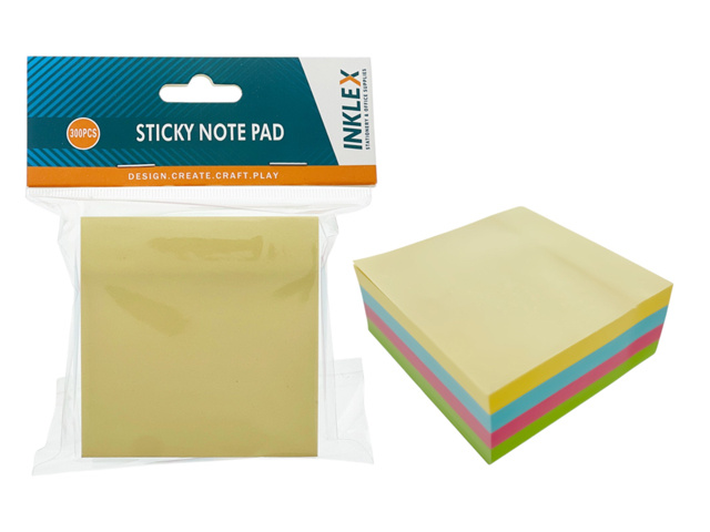 STICKY NOTE PAD 300PC 76X76MM