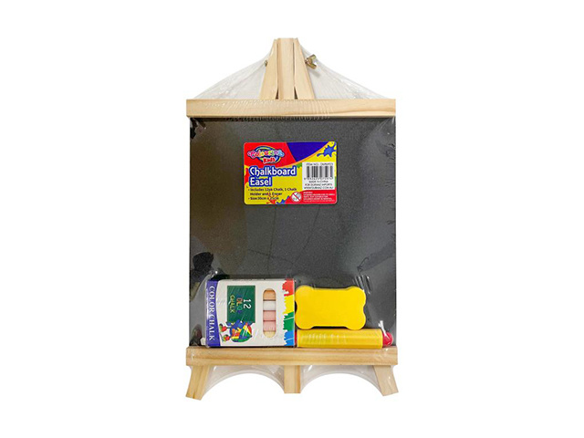 CHALKBOARD EASEL WITH CHALK HOLDER AND ERASER