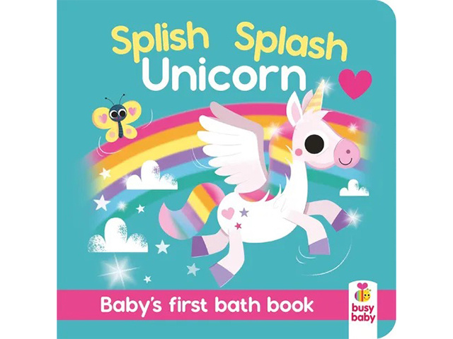 BABYS FIRST BATH BOOK UNICORN