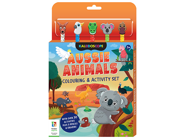 AUSSIE ANIMALS COLOURING ACTIVITY SET