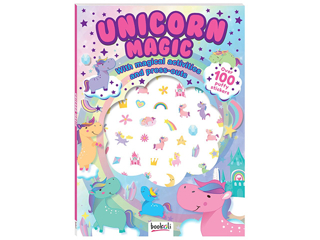 PUFFY STICKER WINDOWS UNICORNS