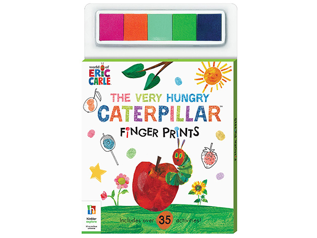 VERY HUNGRY CATERPILLAR FINGER PRINTS