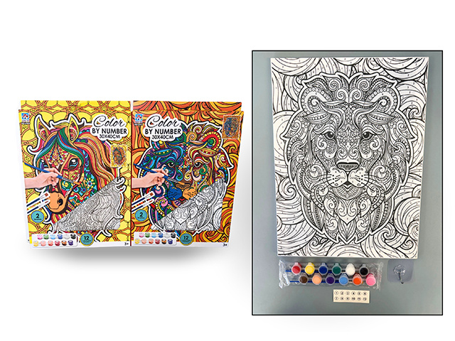 PAINT BY NUMBERS MOSAIC DESIGN