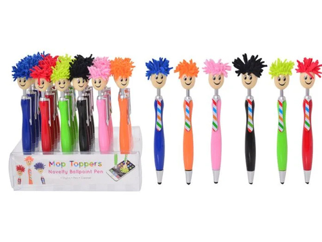 MOP TOPPER PEN AND SYTLUS 6ASST UN24