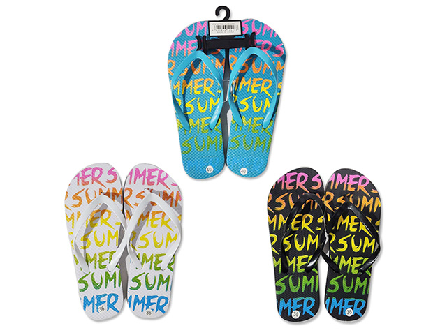 SUMMER FLIP FLOPS LADIES 4ASST SOLD QTY 12