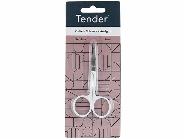 TENDER CUTICLE SCISSOR STRAIGHT 95MM