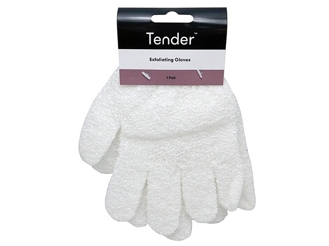 TENDER EXFOLIATING GLOVES 1 PAIR UN6
