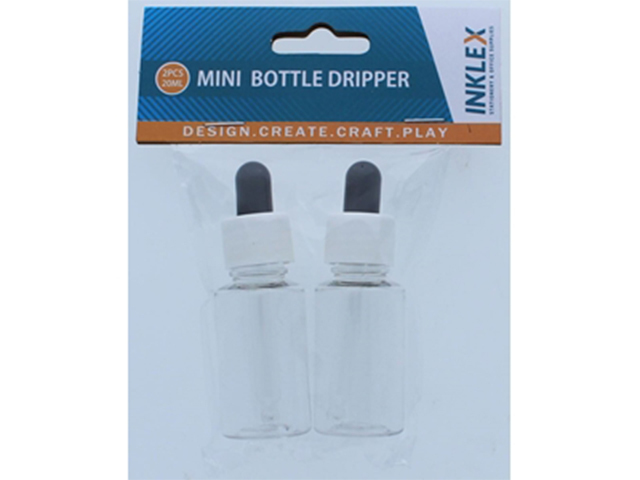 DROPPER MINI BOTTLE 20ML 2PC