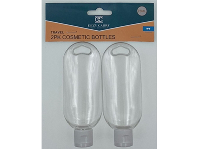 TRAVEL COSMETIC BOTTLES 75ML 2PK