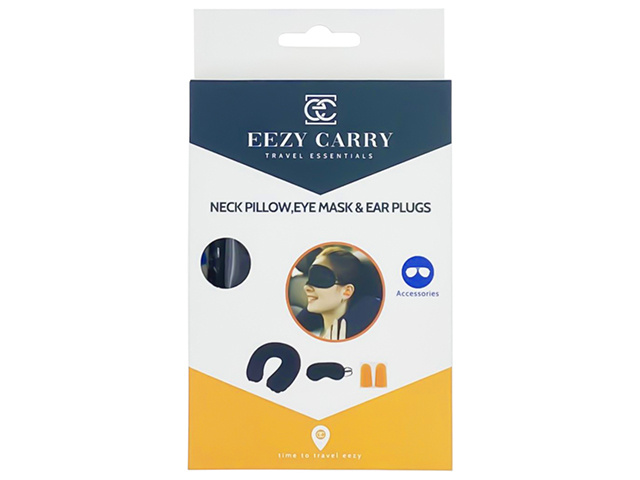 TRAVEL PILLOW EYE MASK EAR PLUG