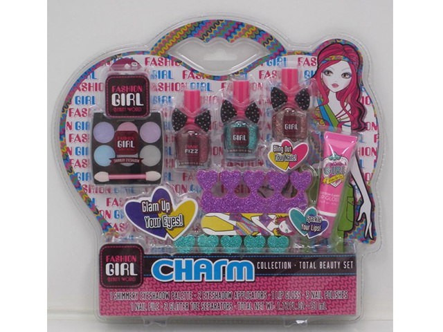 FASHION GIRL NAIL &amp; MAKEUP SET