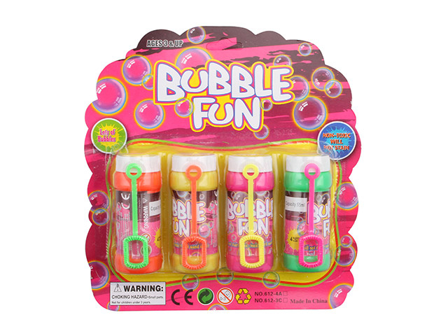 BUBBLE FLOWER IN BOTTLE 4PK SOLD QTY 6