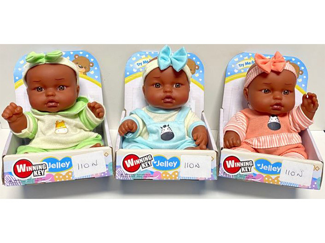 DARK SKINNED HARD BODY DOLL 3ASST