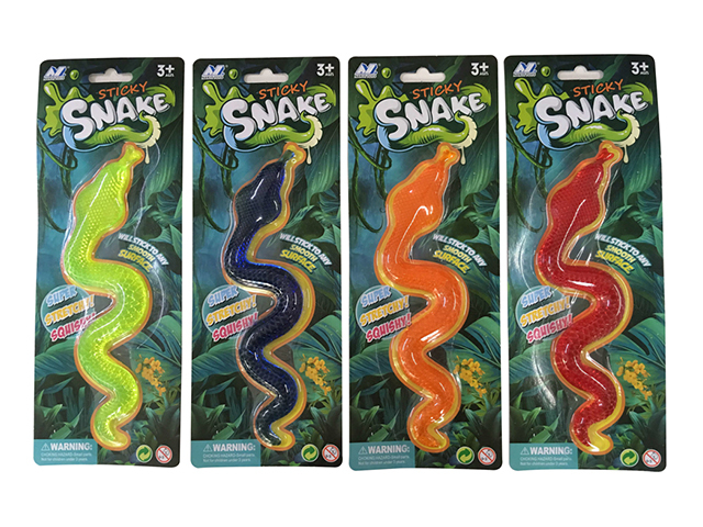 STRETCHY SNAKES ASST SOLD QTY12