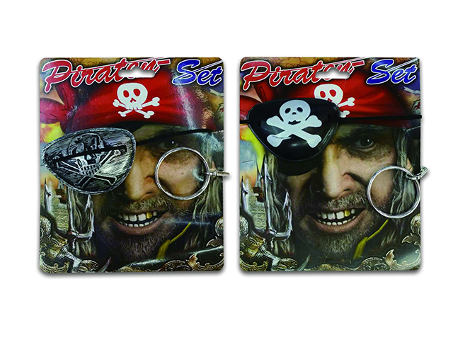 PIRATE SET EYEPATCH EARRING SOLD QTY12