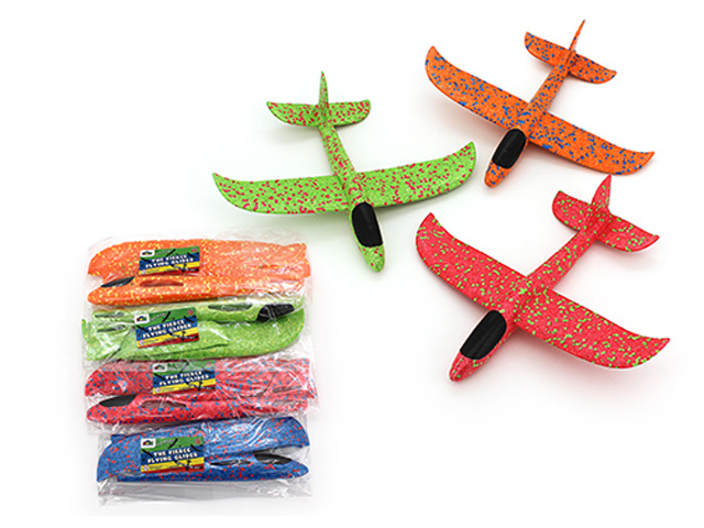 GLIDER GIANT FOAM GLIDER PLANE 4ASST 37CM SOLD QTY12