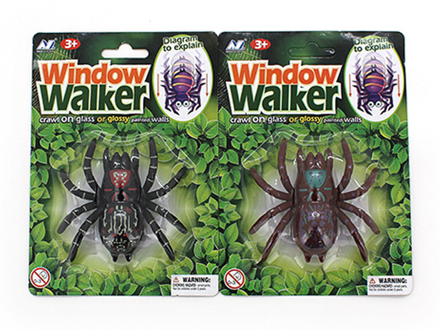 STICKY WINDOW WALKER SPIDER 8.5CM 2ASST SOLD QTY12