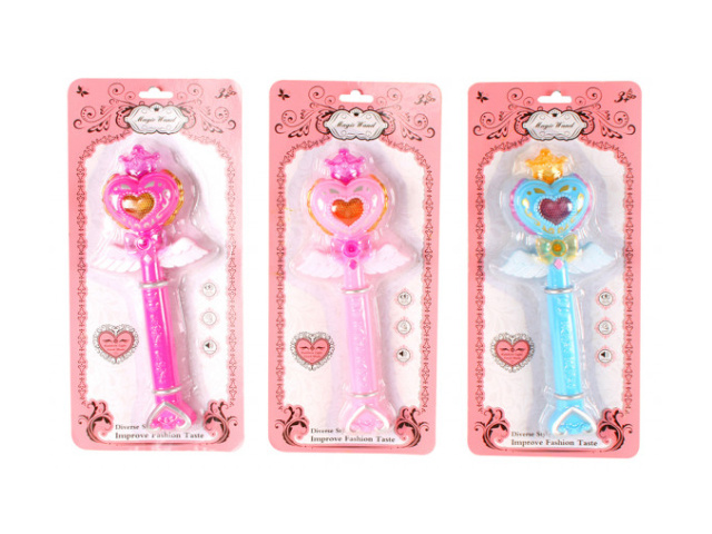 MAGIC WAND WITH MUSIC 34X16CM 3ASST