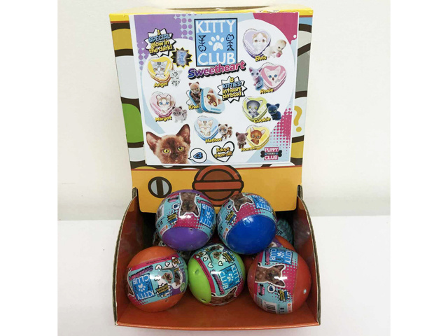 KITTY FIGURE W/HEART SHAPE TIN 50MM CAPSULE UN40