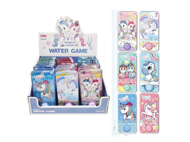 WATER GAME UNICORN 14X7CM UN24