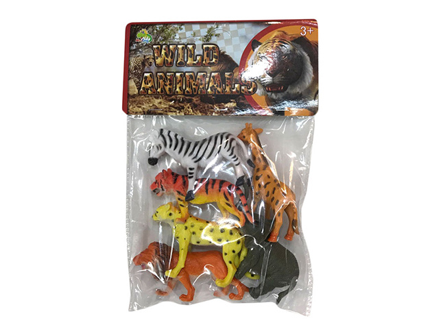 TOY ANIMALS WILD ANIMALS 6PC