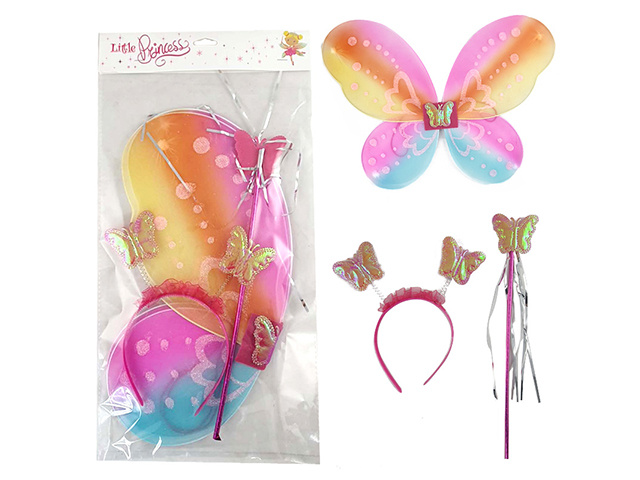 PARTY WING SET BUTTERFLY 3PC