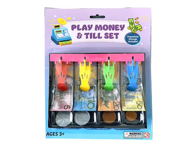 PLAY MONEY SET WITH TILL