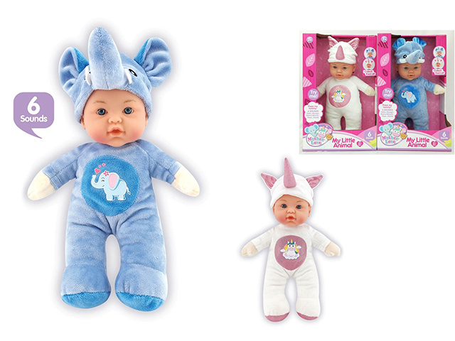 31CM ADORABLE COSTUMED BABY GIRL 2 ASST SOLD QTY6
