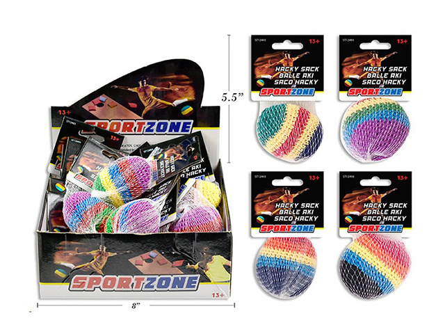 KNITTED HACKY SACK SOLD QTY12