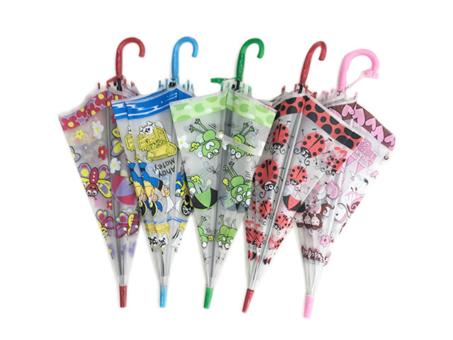 UMBRELLA KIDS TRANSPARENT 6ASST 48/66CM