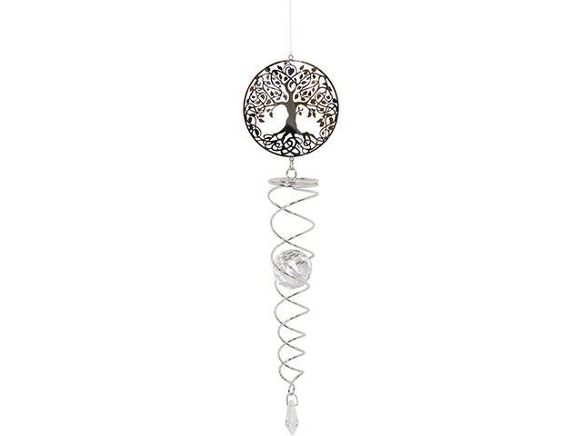 56CM TREE OF LIFE CRYSTAL SPINNER